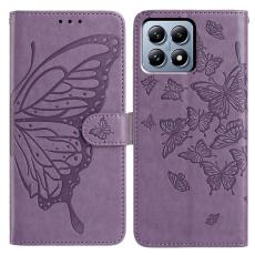 Xiaomi 15T Pro Fodral Med Fj&auml;ril Tryck Lila