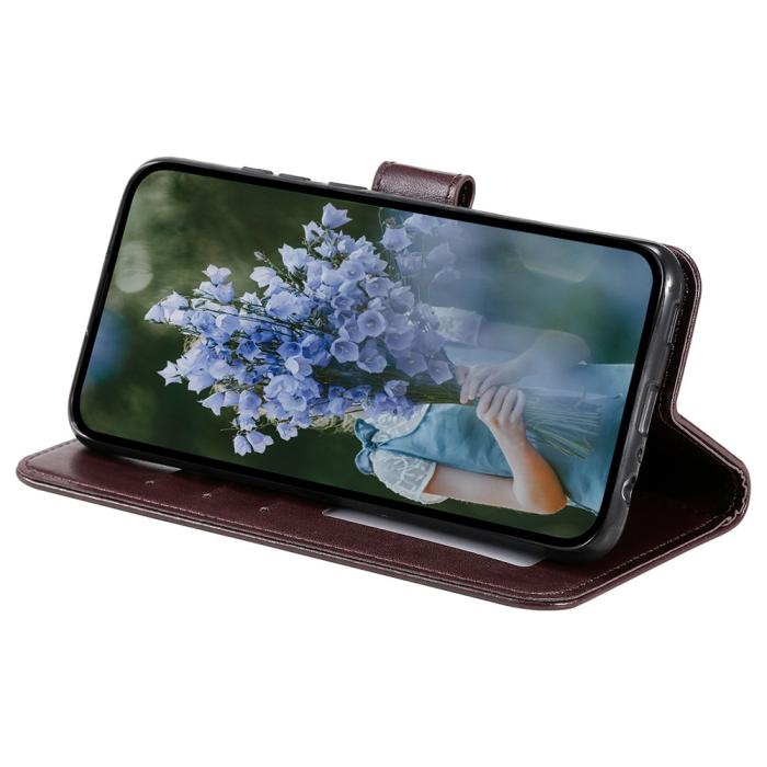 Bild 3, Motorola Moto G54 5G Fodral Mandala Läder Brun