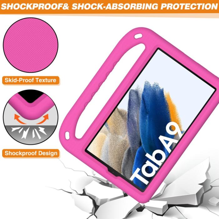 Bild 5, Samsung Galaxy Tab A9 Skal EVA Kickstand Rosa