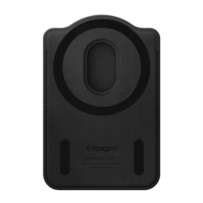 Bild 2, Spigen Magnetisk MagSafe Korthållare Urban Fit Wallet Svart