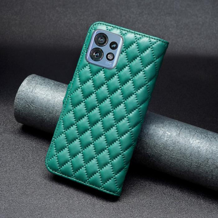 Bild 6, Motorola Edge 40 Pro 5G Fodral Diamond Läder Grön