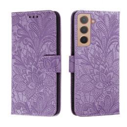 Samsung Galaxy S22 Fodral Flower Textur Lila