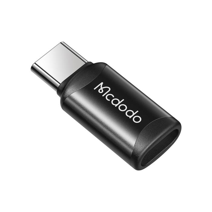 Bild 1, Mcdodo MicroUSB Hona - USB-C Hane Adapter Svart
