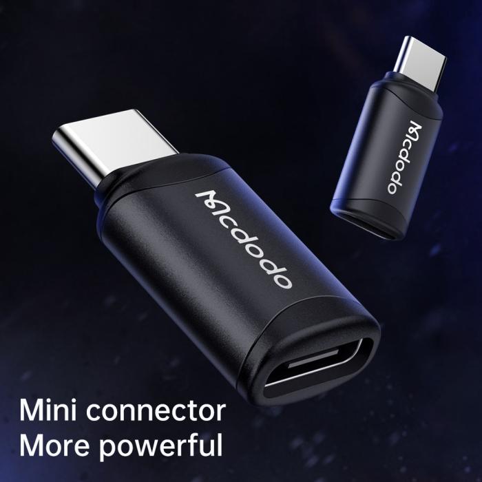 Bild 2, Mcdodo MicroUSB Hona - USB-C Hane Adapter Svart