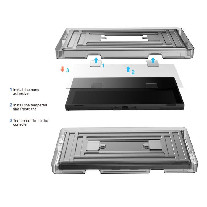Bild 4, DOBE Nintendo Switch 2 2-PACK Skärmskydd Härdat Glas