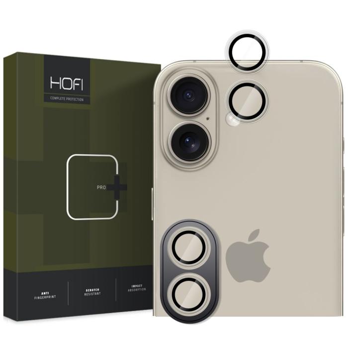 Bild 1, HOFI iPhone 16 / 16 Plus Linsskydd CamRing Pro+ Transparent