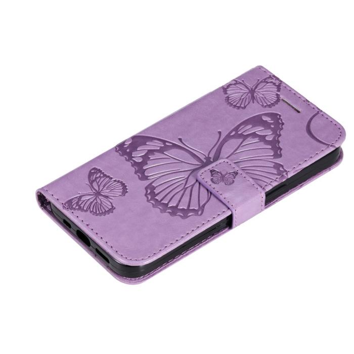 Bild 5, Samsung Galaxy S23 Plus Fodral Tryckta Fjärilar Lila