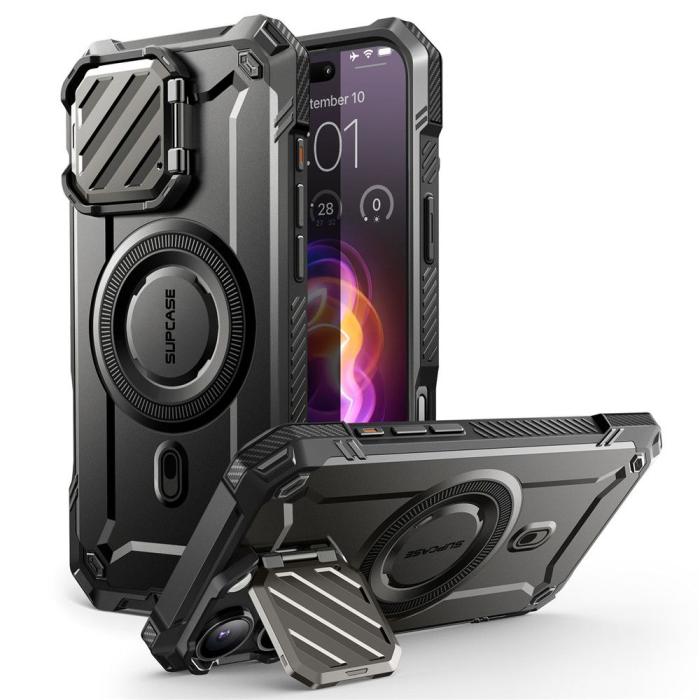 Bild 2, Supcase iPhone 16 Pro Max Skal MagSafe Unicorn Beetle XT Svart