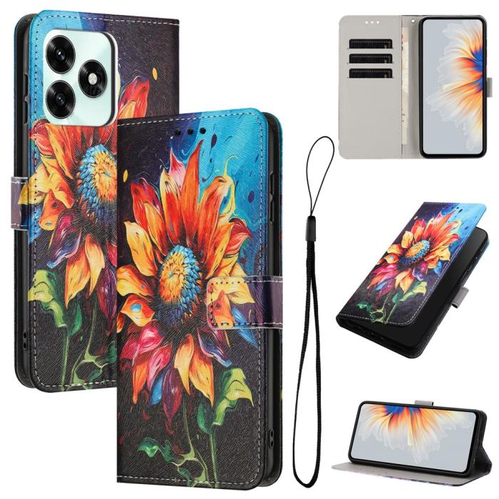Bild 2, Honor X5c Plus Fodral Med Tryck Solros