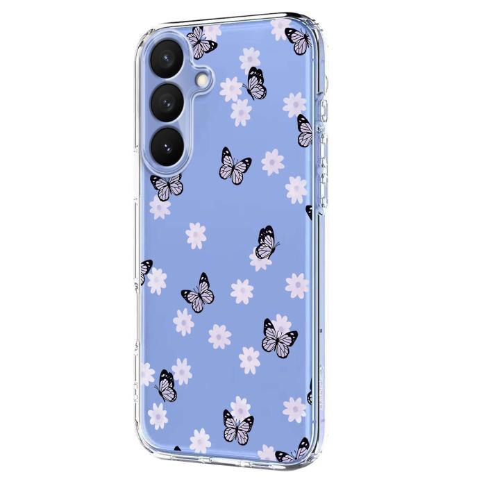 Bild 2, Samsung Galaxy S26 Plus Skal TPU Med Tryck Fjärilar / Blommor