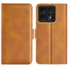 Xiaomi 14T Pro Pl&aring;nboksfodral L&auml;der Gul
