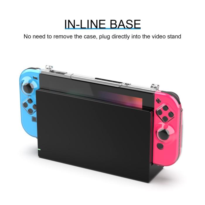Bild 3, Nintendo Switch Inkapslat Skal Med 2 Spelplatser Transparent