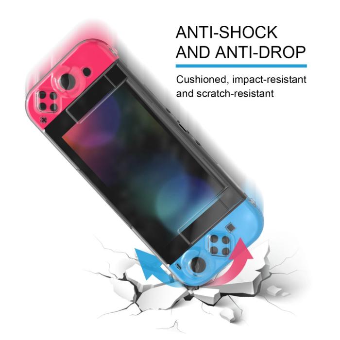 Bild 4, Nintendo Switch Inkapslat Skal Med 2 Spelplatser Transparent