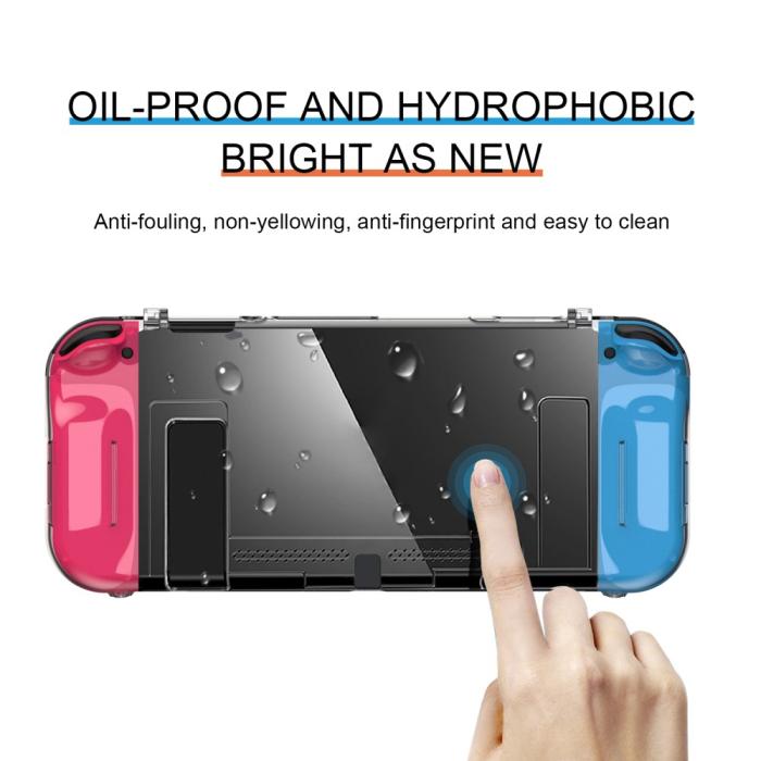 Bild 5, Nintendo Switch Inkapslat Skal Med 2 Spelplatser Transparent