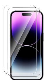 2-Pack iPhone 16 Pro Härdat Glas Skärmskydd