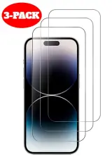 3-Pack - iPhone 15 H&auml;rdat Glas Sk&auml;rmskydd