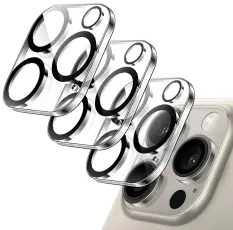 3-Pack iPhone 15 Pro Linsskydd I Härdat Glas