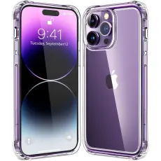 Transparent skal iPhone 15 Pro - F&ouml;rst&auml;rkta h&ouml;rn