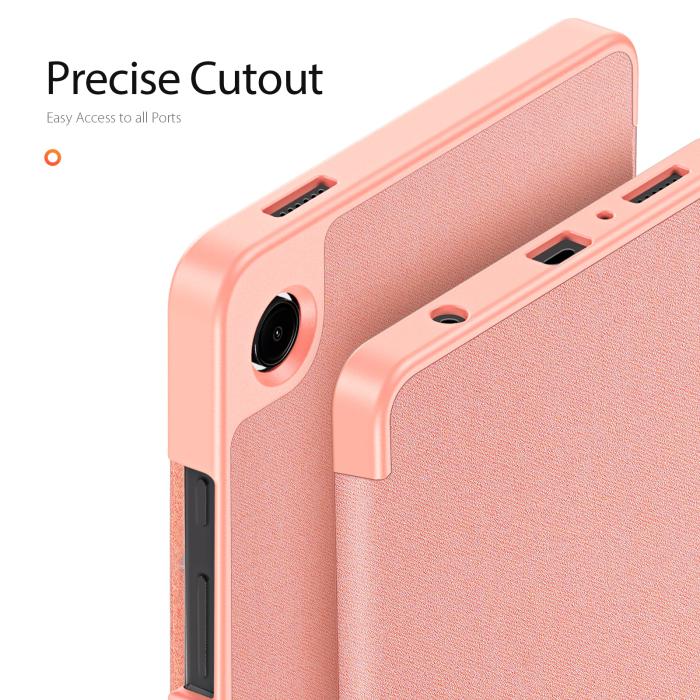 Bild 4, DUX DUCIS Galaxy Tab A11 / A9 Fodral DOMO Tri-Fold Rosa