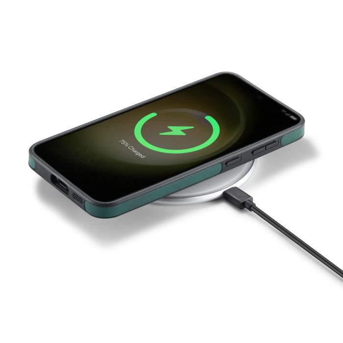 Bild 5, DG.MING Samsung Galaxy S24 Skal Läderbelagt Grön