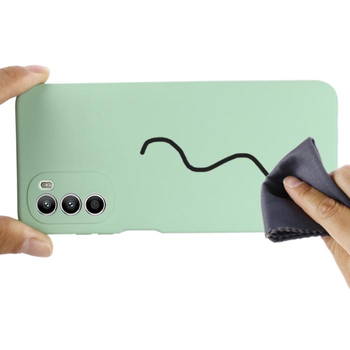 Bild 4, Motorola Moto G52/G82 Skal Liquid Silikon Grön