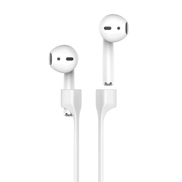 Bild 2, AHASTYLE AirPods Strap Halsrem Silikon Vit