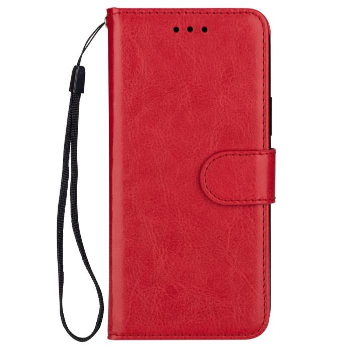 Bild 2, Samsung Galaxy S22 Plus Fodral Solid Crazy Horse Röd