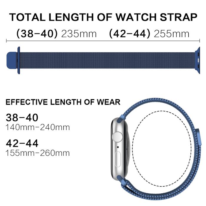 Bild 4, ColorPop Milanese Loop Metall Armband Apple Watch 38/40/41 mm