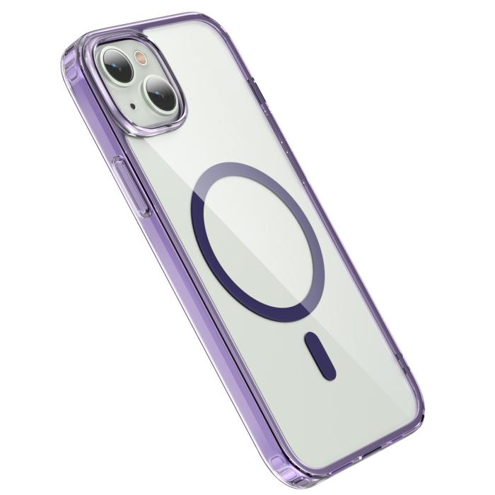 Bild 3, ColorPop iPhone 15 Plus Skal CH MagSafe Transparent/Lila