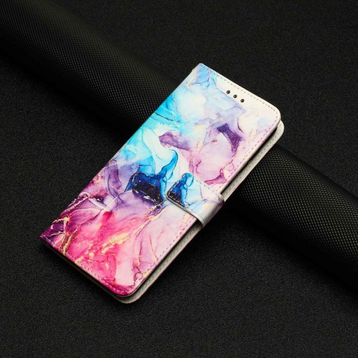Bild 6, Samsung Galaxy A23 5G Fodral Marmor Blå/Lila