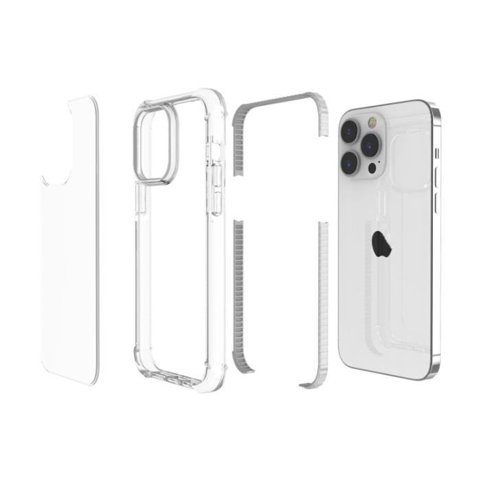 Bild 5, iPhone 15 Pro Skal Shockproof Akryl/TPU Transparent