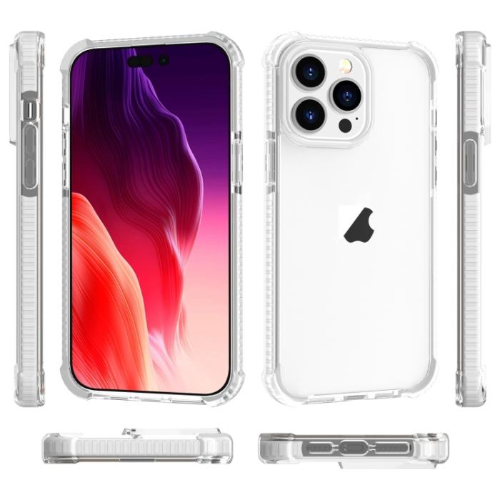 Bild 6, iPhone 15 Pro Skal Shockproof Akryl/TPU Transparent