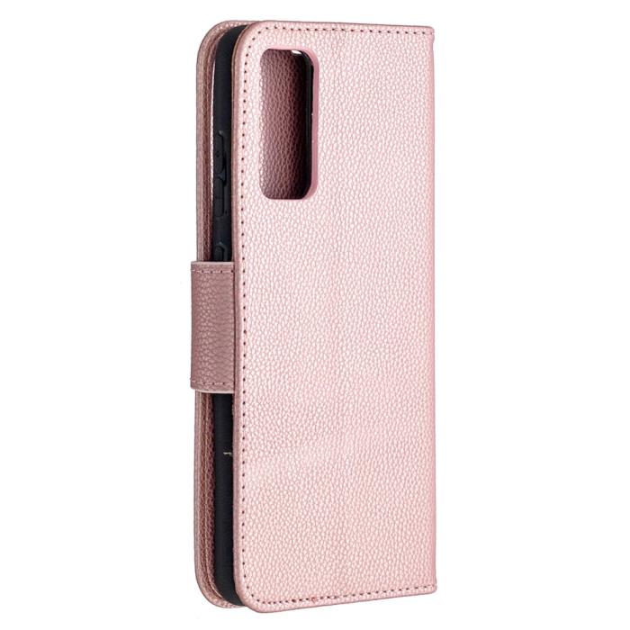 Bild 3, Samsung Galaxy S20 FE - Litchi Fodral - Roséguld