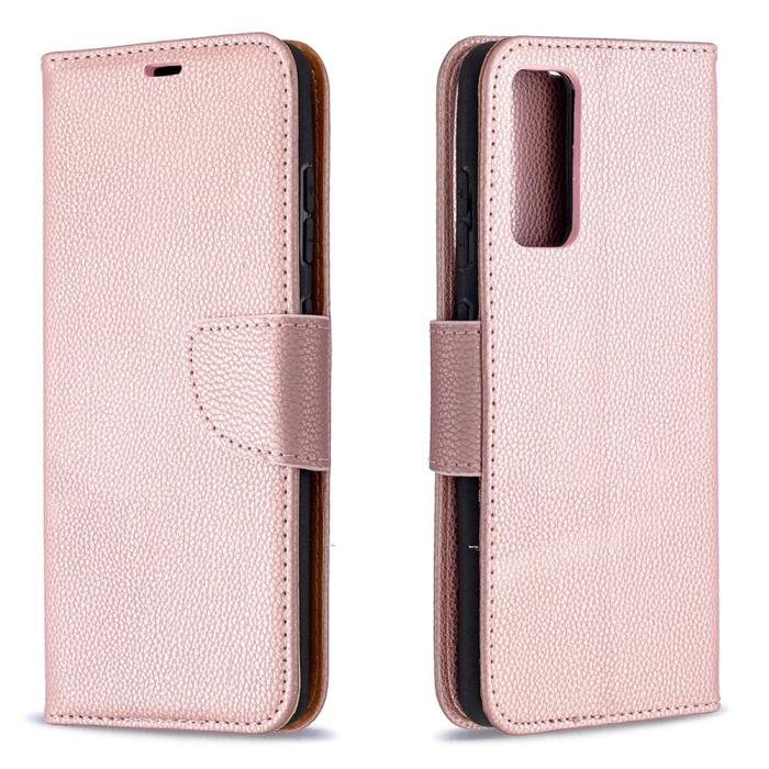 Bild 4, Samsung Galaxy S20 FE - Litchi Fodral - Roséguld
