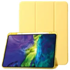 iPad Pro 11 2025/2024 Fodral Tri-Fold Pennh&aring;llare Hybrid Gul
