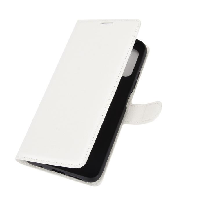 Bild 2, Xiaomi Redmi 9T - Litchi Läder Fodral - Vit