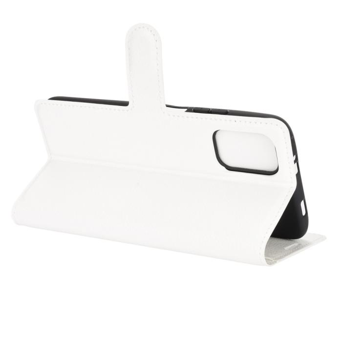 Bild 5, Xiaomi Redmi 9T - Litchi Läder Fodral - Vit