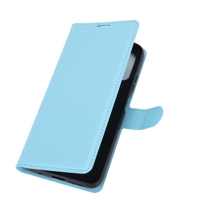 Bild 2, Xiaomi Redmi 9T - Litchi Läder Fodral - Blå