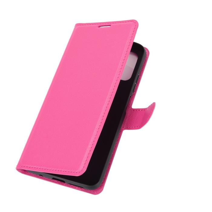 Bild 2, Xiaomi Redmi 9T - Litchi Läder Fodral - Rosa