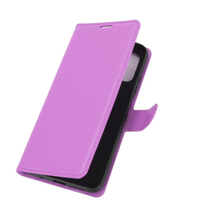 Bild 2, Xiaomi Redmi 9T - Litchi Läder Fodral - Lila