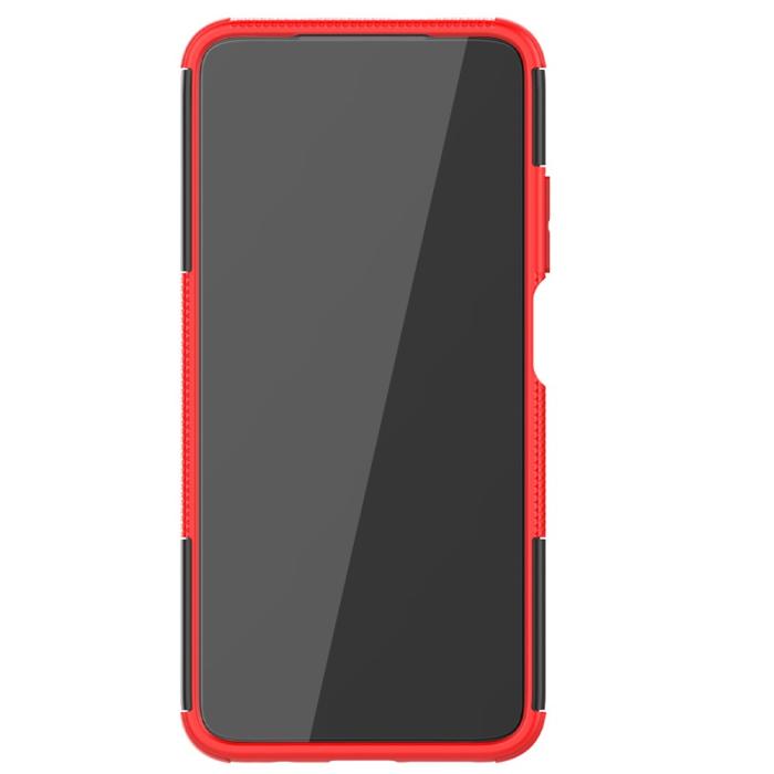 Bild 4, Xiaomi Redmi 9T - Ultimata Stöttåliga Skalet med Stöd - Röd
