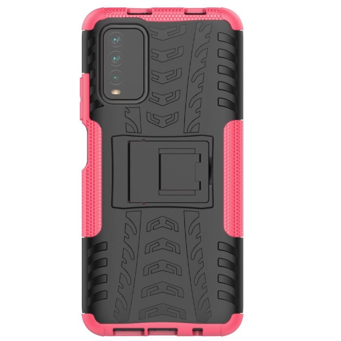 Bild 3, Xiaomi Redmi 9T - Ultimata Stöttåliga Skalet med Stöd - Rosa
