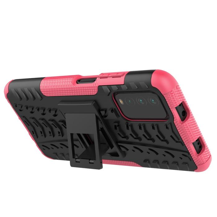 Bild 5, Xiaomi Redmi 9T - Ultimata Stöttåliga Skalet med Stöd - Rosa
