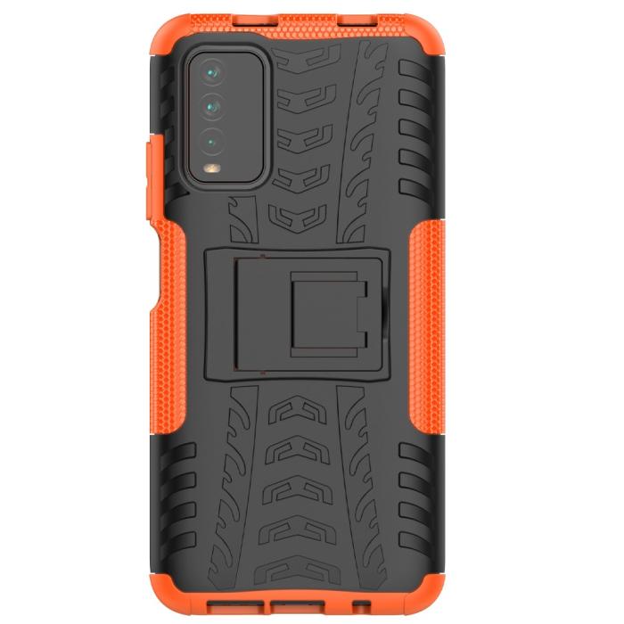 Bild 3, Xiaomi Redmi 9T - Ultimata Stöttåliga Skalet med Stöd - Orange
