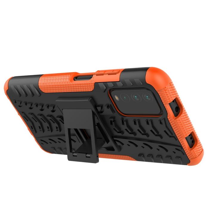 Bild 5, Xiaomi Redmi 9T - Ultimata Stöttåliga Skalet med Stöd - Orange