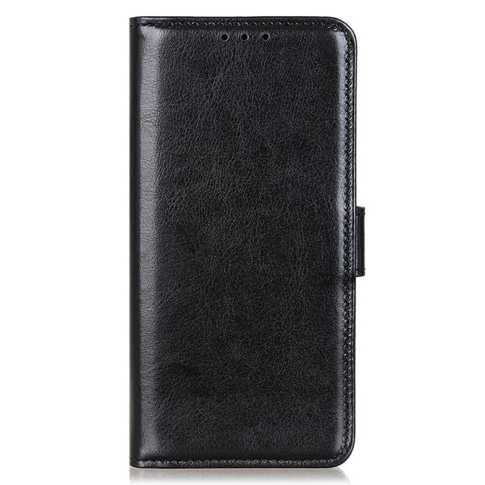 Bild 5, Motorola Edge 50 Neo Fodral Crazy Horse Läder Svart