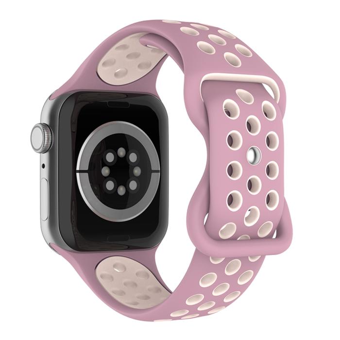 Bild 1, Sportarmband Dual-Color Apple Watch 42/44/45/49 mm (S/M) Lavender/Rosa