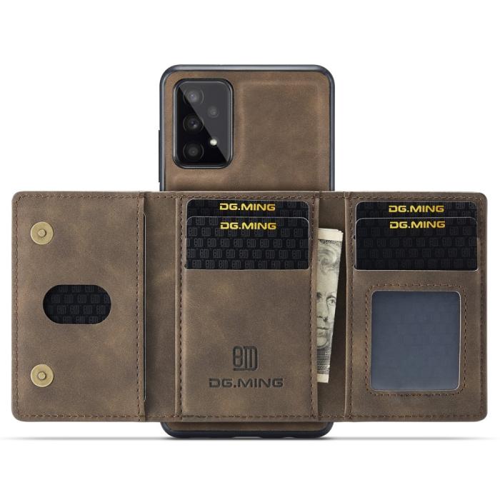Bild 6, DG.MING Samsung Galaxy A53 5G Skal Avtagbart Fodral Brun