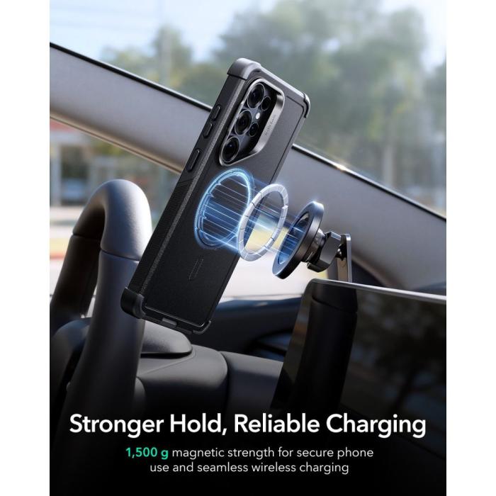 Bild 3, ESR Samsung Galaxy S26 Ultra Skal MagSafe CyberTough Kickstand Svart