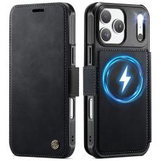 CASEME iPhone 17 Pro Skal RFID Pl&aring;nbok Svart